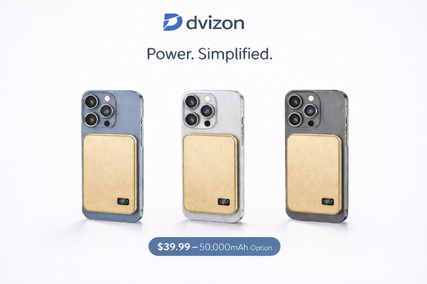 Dvizon Volt™ Magnetic Fast Charging Power Bank – Snap & Charge Anywhere