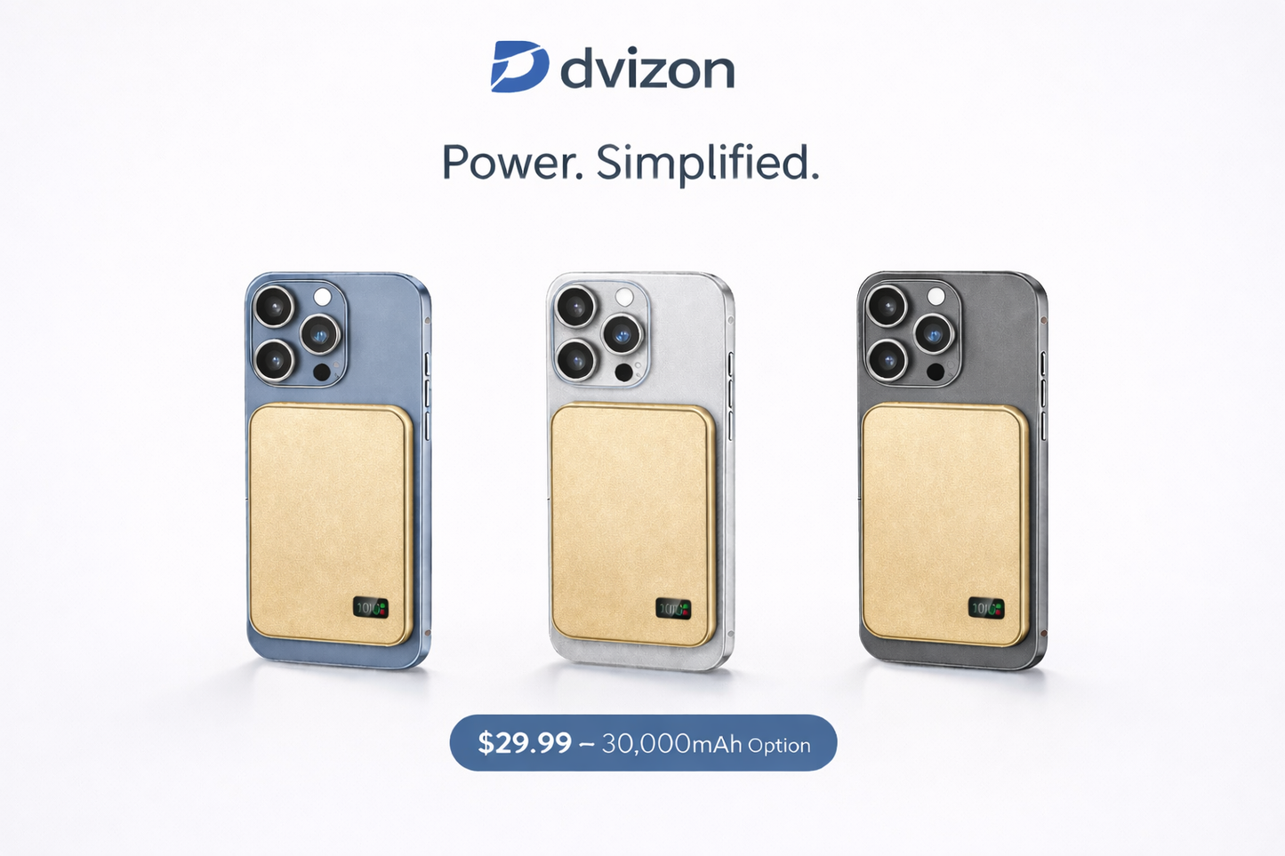 Dvizon Volt™ Magnetic Fast Charging Power Bank – Snap & Charge Anywhere
