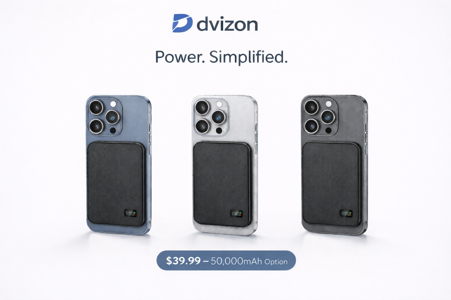 Dvizon Volt™ Magnetic Fast Charging Power Bank – Snap & Charge Anywhere